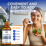 2 pack Vitamin D3 K2 Drops for Adults,Vitamin D (1,000 IU of D3 + K2(180 mcg MK4 +20 mcg MK7)) - 1 FL OZ